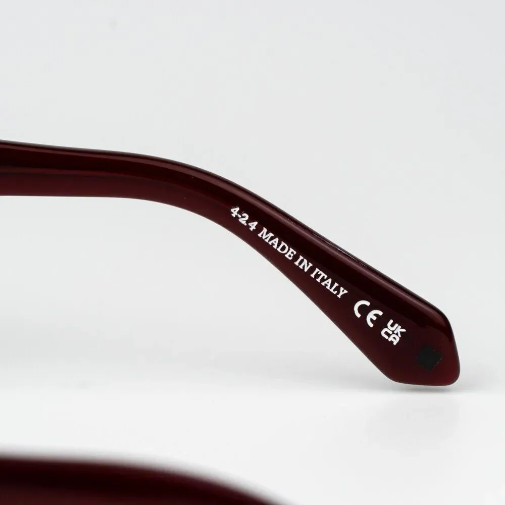 Off-White CHARLOTTE Sunglasses Burgundy Grey Rectangle OERI138 CHARLOTTE 2807